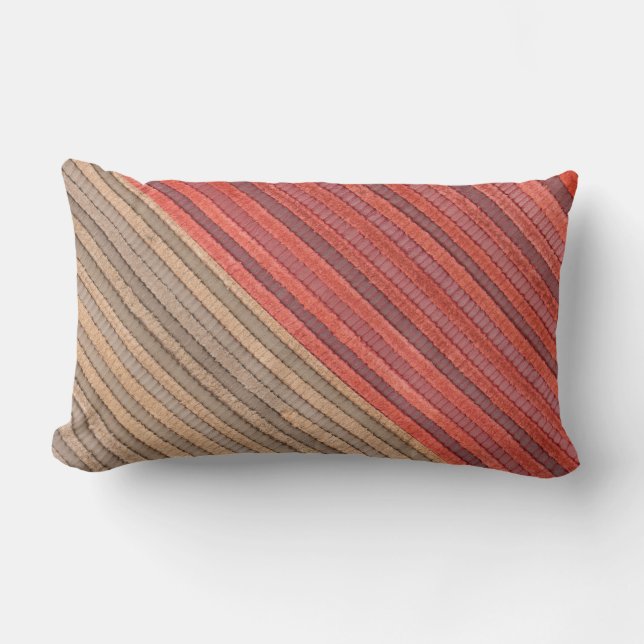 Leather-look texture lumbar cushion (Front)
