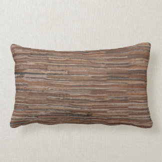 Leather-look texture lumbar cushion