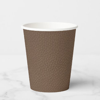 Leather-look texture paper cups