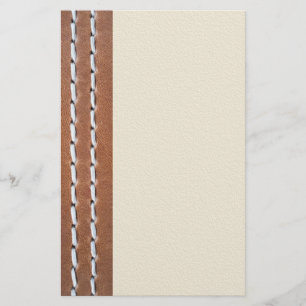 Leather-look texture stationery