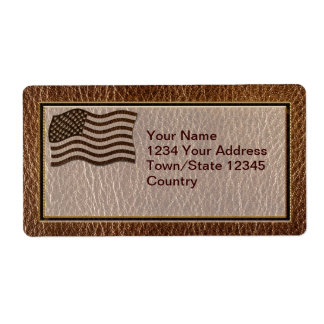 Leather-Look USA Flag