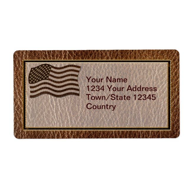 Leather-Look USA Flag (Front)