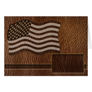 Leather-Look USA Flag
