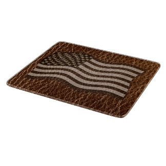 Leather-Look USA Flag Cutting Board