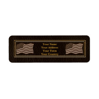 Leather-Look USA Flag Dark
