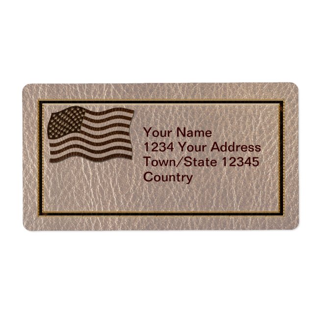 Leather-Look USA Flag Soft (Front)