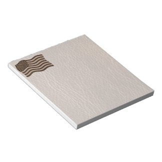 Leather-Look USA Flag Soft Notepad