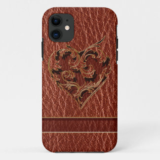 Leather-Look Valentine iPhone 11 Case