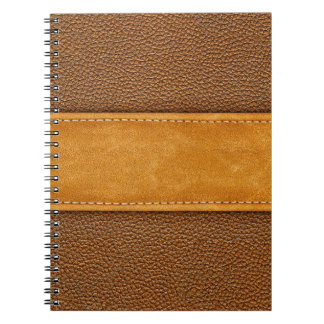 Leather Luxe: Stitched Brown Elegance Notebook
