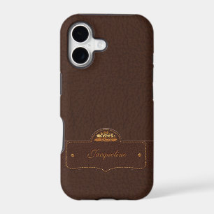 Leather Luxury Name iPhone 5 case