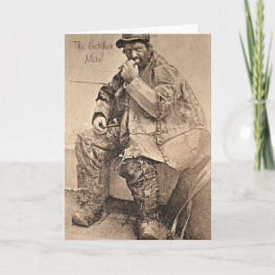 Leather Man Greeting Card