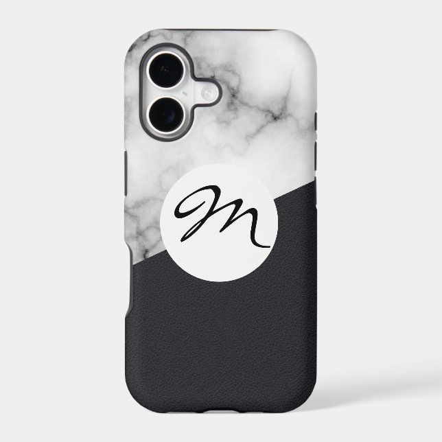 leather marble with monogram (Back)