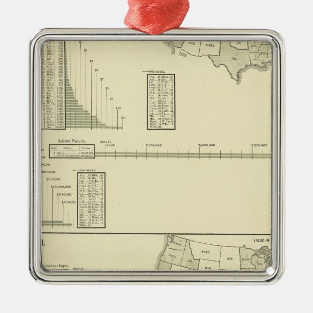 Leather Metal Tree Decoration (Front)