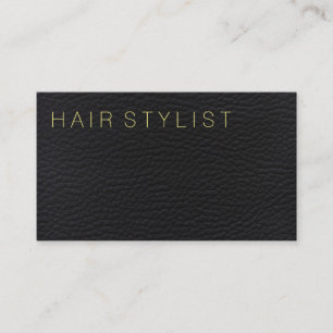 Leather Modern Type Business Card