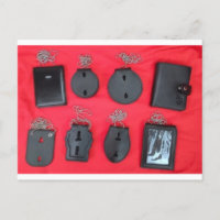 Leather Neck Chain Badge Holder, Neck Wallet