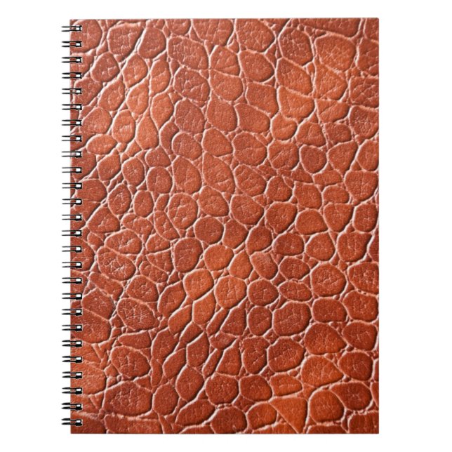 Leather Pattern Spiral Notebook (Front)