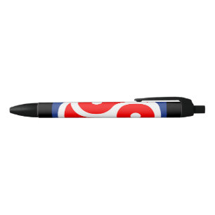 Leather Practice Pride Flag Black Ink Pen