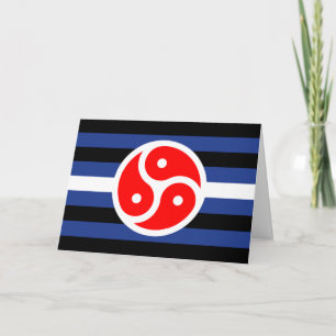 Leather Practice Pride Flag Holiday Card