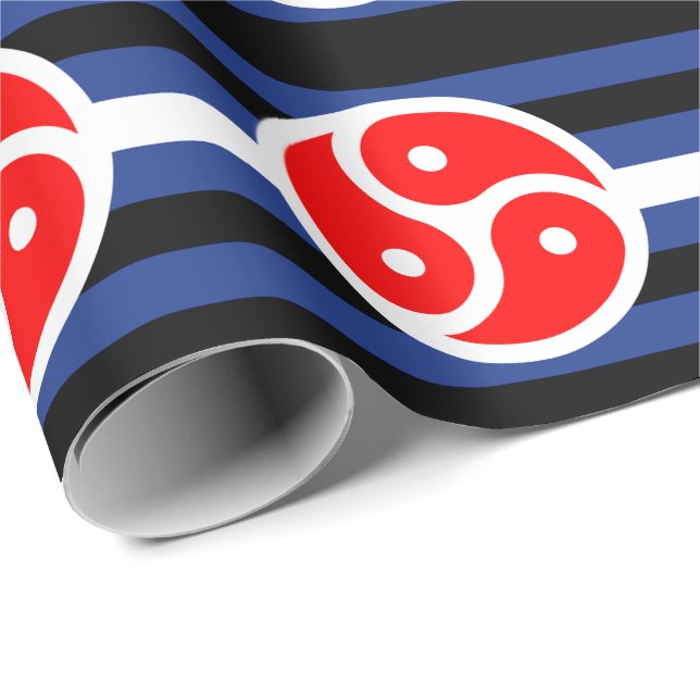 Leather Practice Pride Flag Wrapping Paper (Roll Corner)