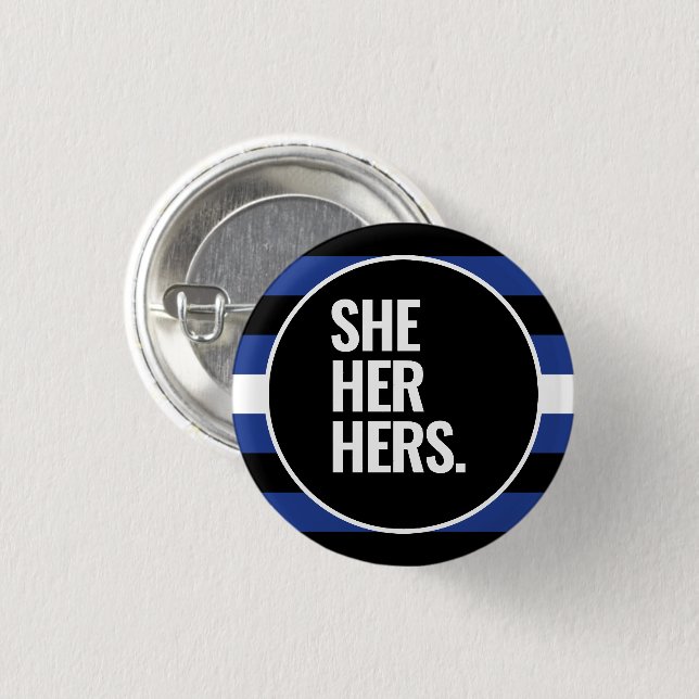 Leather Pride 3 Cm Round Badge (Front & Back)
