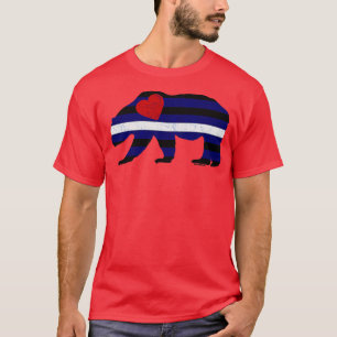 Leather Pride Bear with Red Heart BearlyBrand T-Shirt