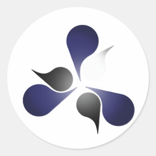 LEATHER PRIDE BURST CLASSIC ROUND STICKER