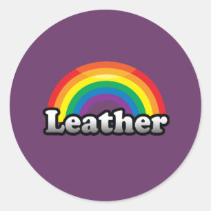 LEATHER PRIDE CLASSIC ROUND STICKER