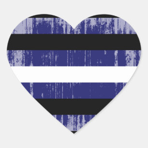 LEATHER PRIDE distressed Heart Sticker