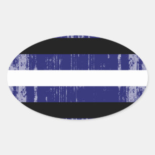 LEATHER PRIDE distressed Oval Sticker