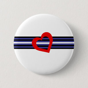 Leather Pride Flag 6 Cm Round Badge