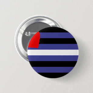 Leather Pride Flag 6 Cm Round Badge