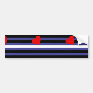 Leather Pride Flag Bumper Sticker