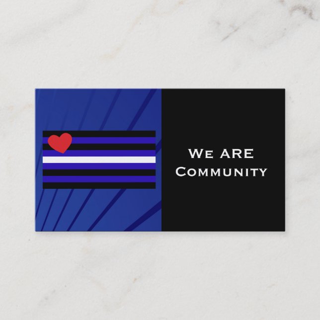 Leather Pride Flag Community Card (Front)