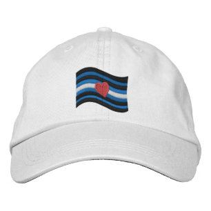 Leather Pride Flag Embroidered Baseball Cap