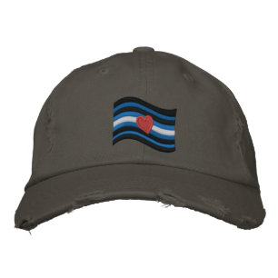 Leather Pride Flag Embroidered Hat