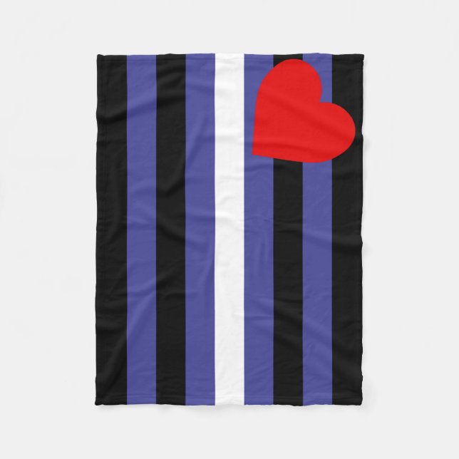Leather Pride Flag Fleece Blanket (Front)