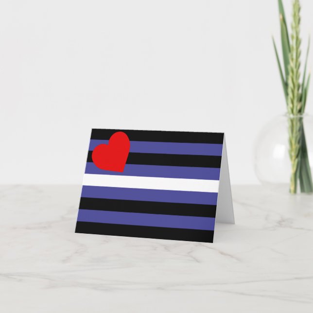 Leather Pride Flag Holiday Card (Front)