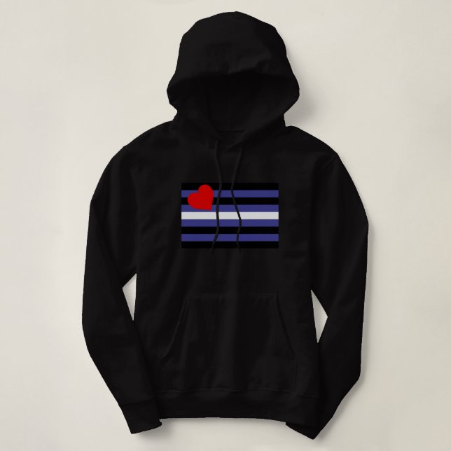 Leather Pride Flag Hoodie (Design Front)