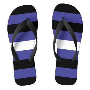 Leather Pride Flag Jandals