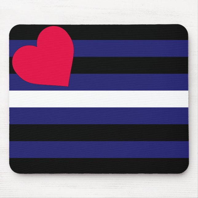 Leather Pride Flag Mousepad (Front)