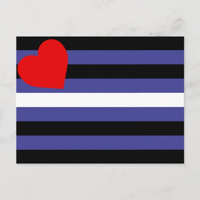 Leather Pride Flag Postcard (Front)