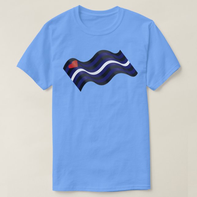 Leather Pride Flag T-Shirt (Design Front)