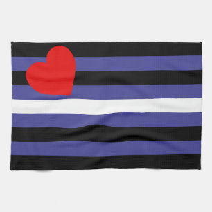 Leather Pride Flag Tea Towel