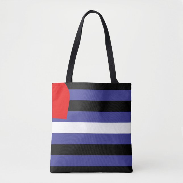 Leather Pride Flag Tote Bag (Front)