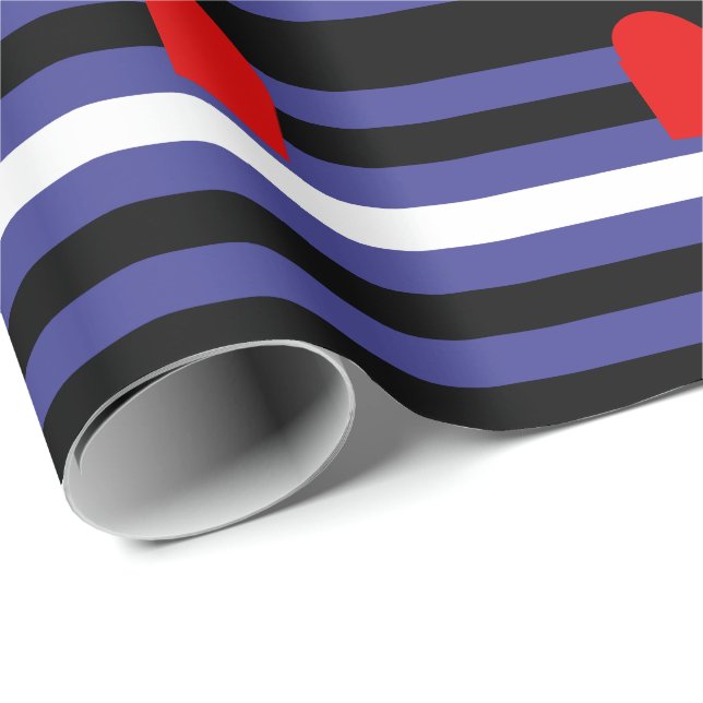 Leather Pride Flag Wrapping Paper (Roll Corner)