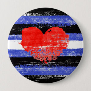Leather Pride Paint 10 Cm Round Badge
