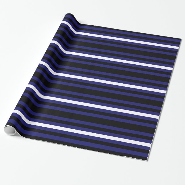LEATHER PRIDE STRIPED HORIZONTAL - 2014 PRIDE.png Wrapping Paper (Unrolled)