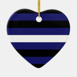 LEATHER PRIDE STRIPES DESIGN CERAMIC TREE DECORATION
