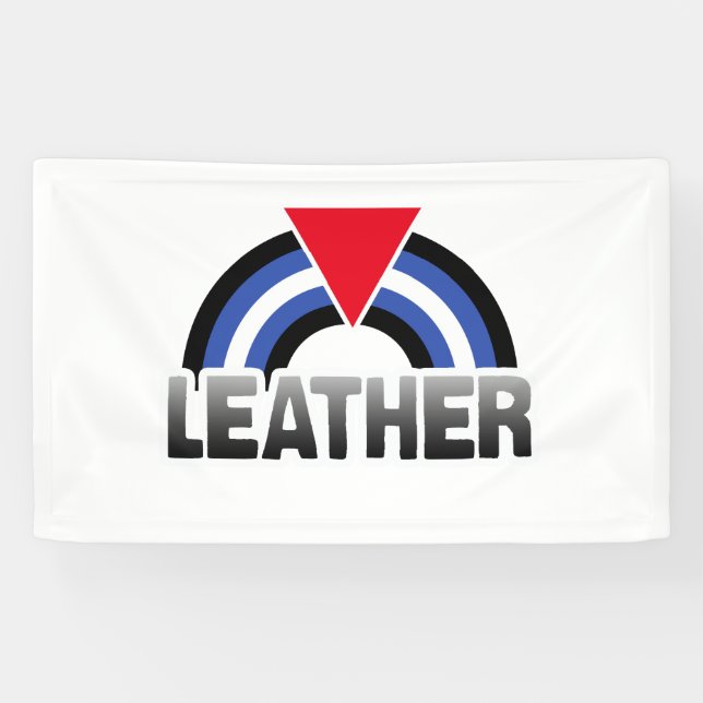 Leather Queer Pride Banner (Horizontal)