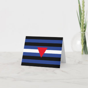 Leather Queer Pride Flag Card